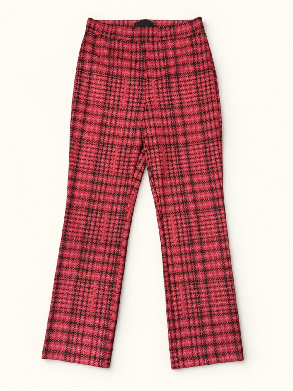 Sanctuary Red Black Houndstooth Plaid Pants Size S